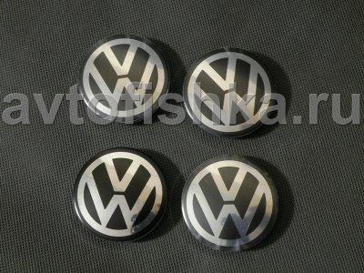 Volkswagen, все модели хромированные крышки ступиц колеса, диаметр 60 мм, комплект 4 шт.