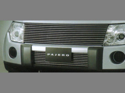 Mitsubishi Pajero (сен.07-) решетки радиатора и бампера алюминиевые, горизонтальный дизайн, оригинал "Mitsubishi"